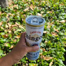 Load image into Gallery viewer, Blue Glitter Chingona 20oz Skinny tumbler