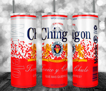 Load image into Gallery viewer, Chingon 20 Oz Skinny Tumbler Personalized