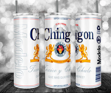 Load image into Gallery viewer, Chingon 20 Oz Skinny Tumbler Personalized
