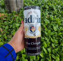 Load image into Gallery viewer, Black Padrino 20oz Skinny Stainless Steel Tumbler