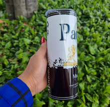 Load image into Gallery viewer, Black Padrino 20oz Skinny Stainless Steel Tumbler