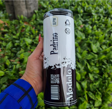 Load image into Gallery viewer, Black Padrino 20oz Skinny Stainless Steel Tumbler