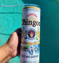 Load image into Gallery viewer, Blue Chingona flowers 20oz Skinny Tumbler cup