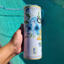 Load image into Gallery viewer, Blue Chingona flowers 20oz Skinny Tumbler cup