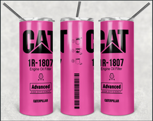 Load image into Gallery viewer, Cat Cummins 20oz Skinny Stainless Steel Tumbler