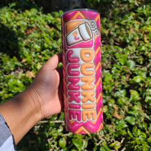Load image into Gallery viewer, Dunkie Junkie Donut 20oz Skinny Tumbler
