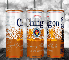 Load image into Gallery viewer, Chingon 20 Oz Skinny Tumbler Personalized
