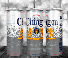 Load image into Gallery viewer, Chingon 20 Oz Skinny Tumbler Personalized
