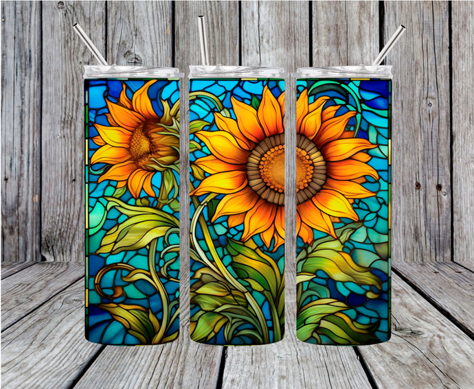 Sunflower 20oz Skinny Tumbler