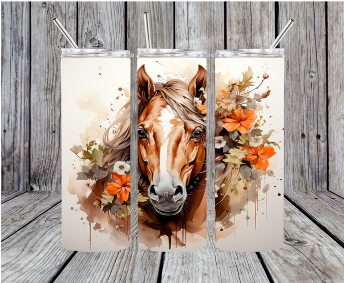 Horse Head 20oz Skinny Tumbler