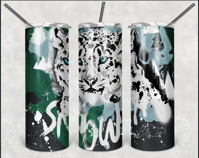 Snow Tiger 20oz Skinny Stainless Steel Tumbler