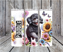 Load image into Gallery viewer, Dogs 20oz Skinny Stainless Steel Tumbler Dog
