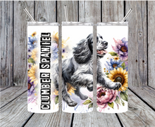 Load image into Gallery viewer, Dogs 20oz Skinny Stainless Steel Tumbler Dog
