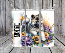 Load image into Gallery viewer, Dogs 20oz Skinny Stainless Steel Tumbler Dog
