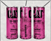 Load image into Gallery viewer, Cat Cummins 20oz Skinny Stainless Steel Tumbler
