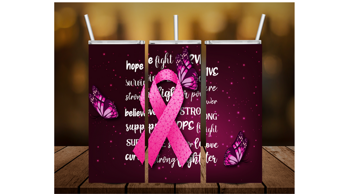 Cancer Awareness 20oz Skinny Tumber